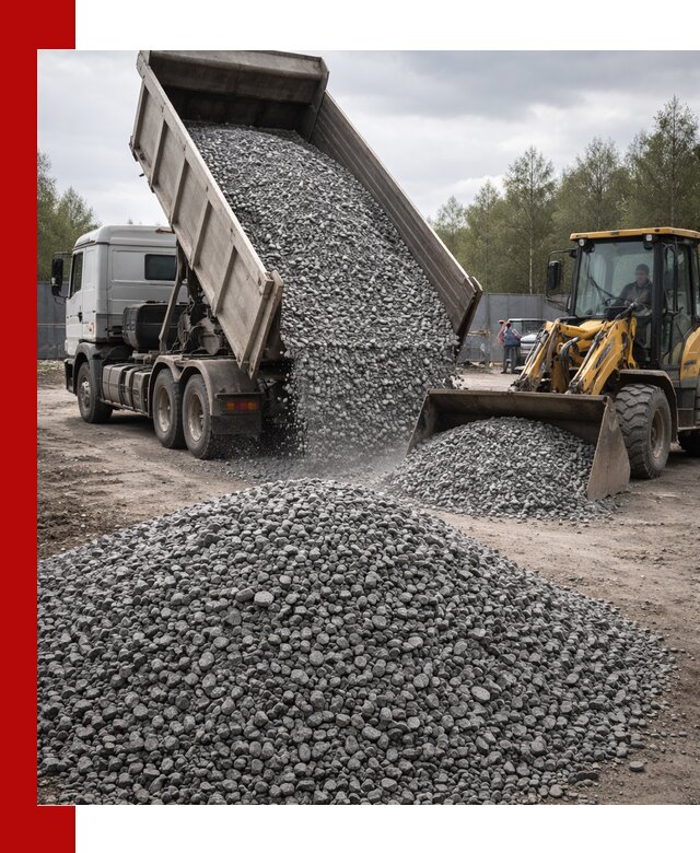 Доставка и продажа щебня гранитного в Екатеринбурге