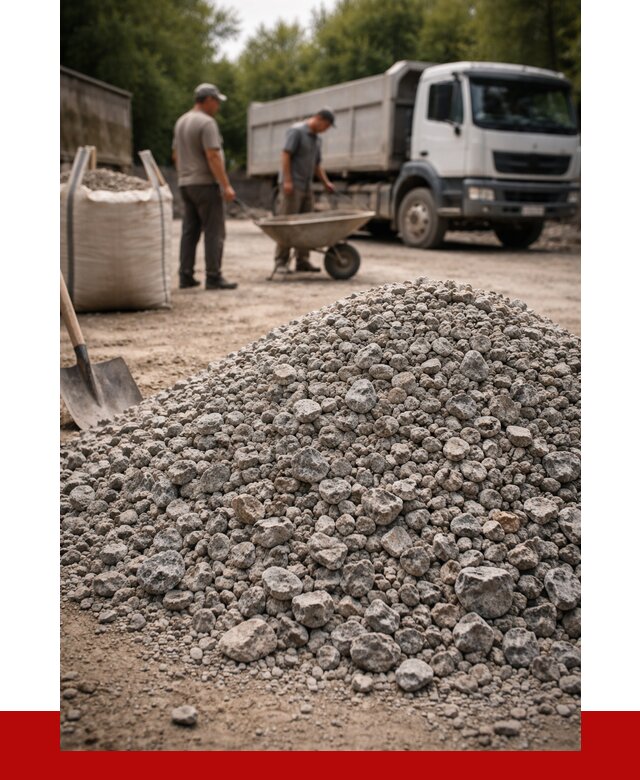 Гранитный щебень фракция 20-40 в Екатеринбурге от 3280 руб. ПРОНЕРУДКтр