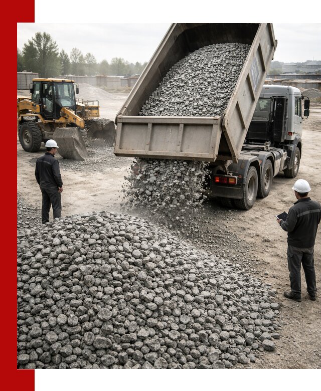 Доставка гранитного щебня фракции 20-40 в Екатеринбурге