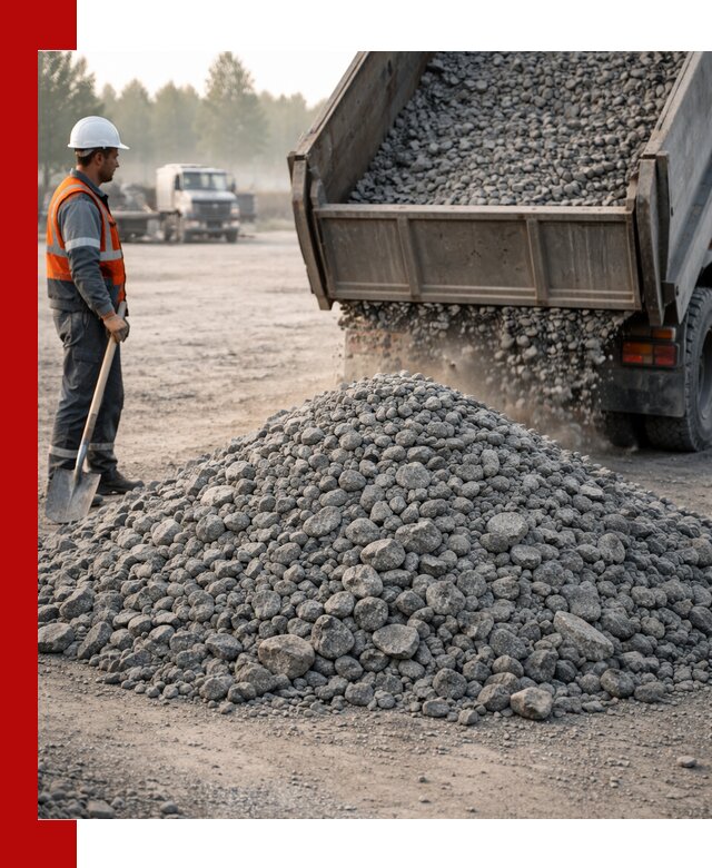 Гранитный щебень фракции 100–201 для строительства в Екатеринбурге