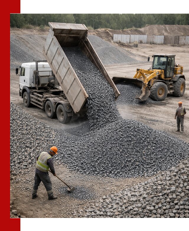 Щебень габбро-диабаз фр. 5-20 с доставкой в Екатеринбурге