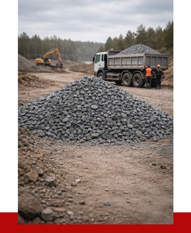 Щебень габбро диабаз фракция 40-70 в Екатеринбурге от 2255 р-ПРОНЕРУДКтр