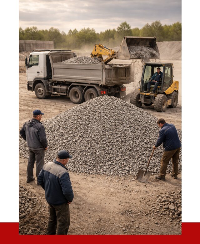Гравийный щебень фракция 5-20 в Екатеринбурге от 2460 р. ПРОНЕРУДКтр