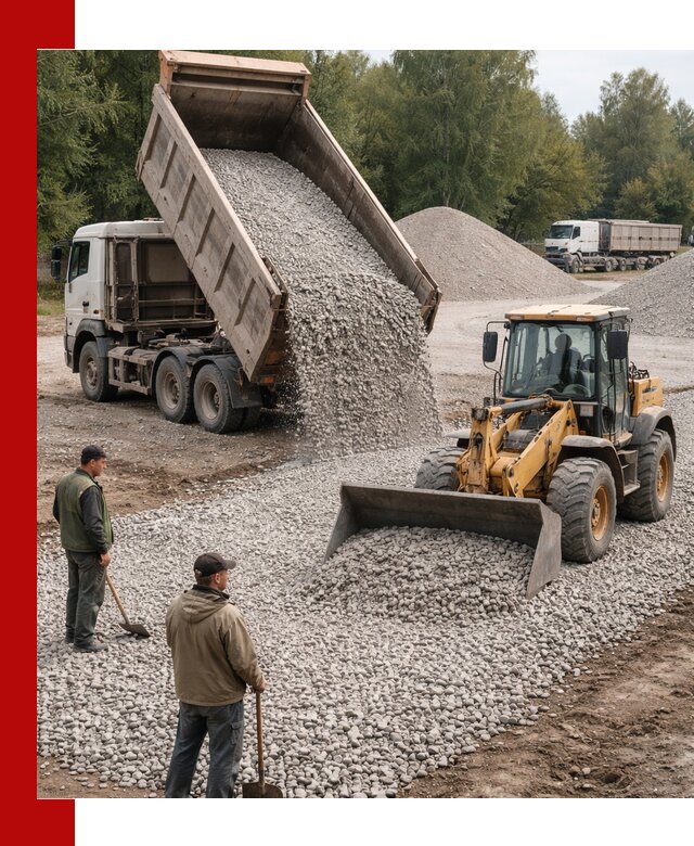 Купить гравийный щебень фракция 20-40 в Екатеринбурге с доставкой