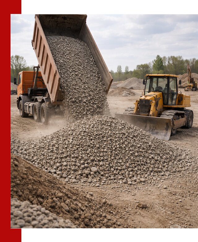 Доставка гравийного щебня фракции 40-70 в Екатеринбурге
