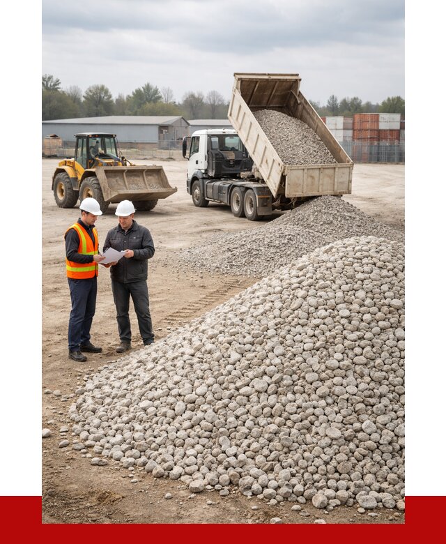 Известняковый щебень в Екатеринбурге от 1435 р. доставка | ПРОНЕРУДКтр