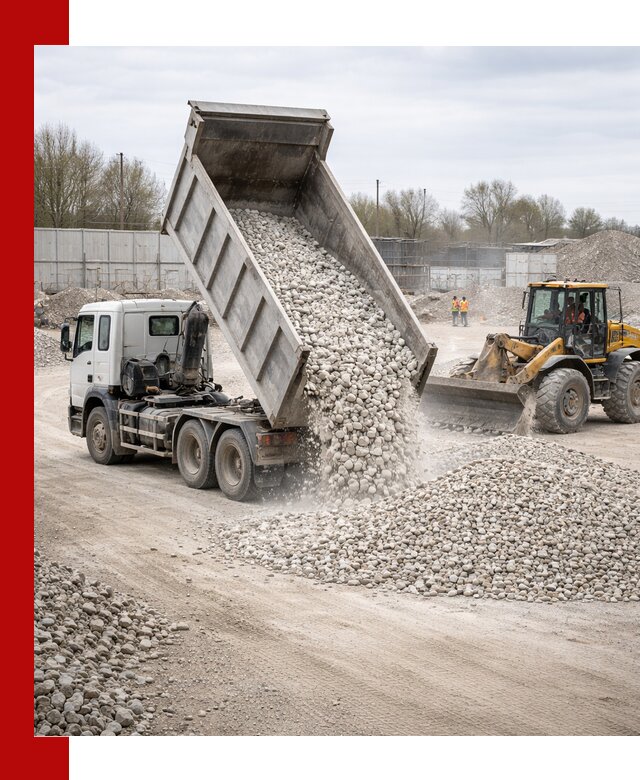 Доставка и продажа известнякового щебня в Екатеринбурге