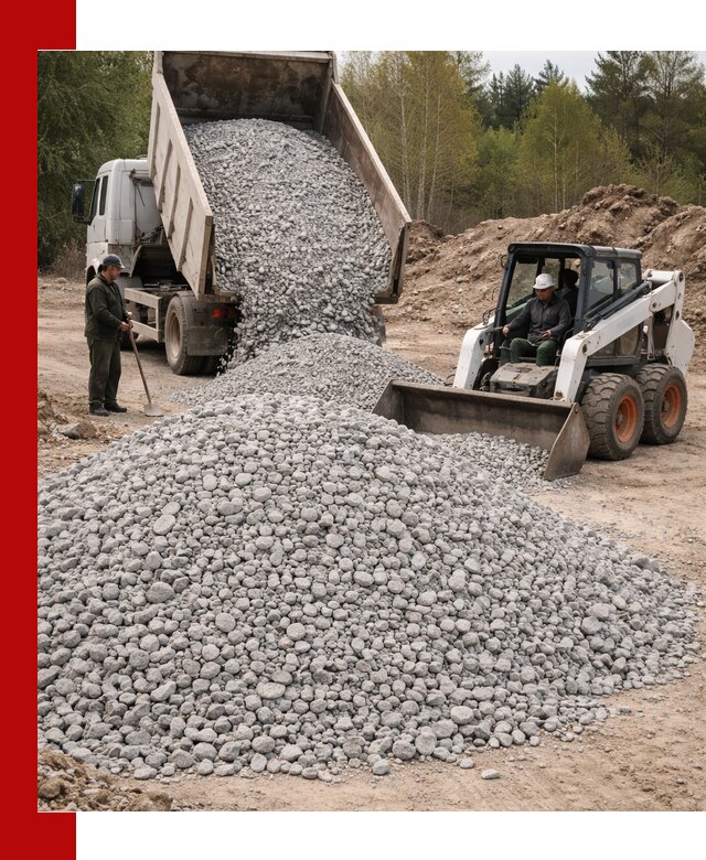 Доставка доломитового щебня в Екатеринбурге напрямую от карьера