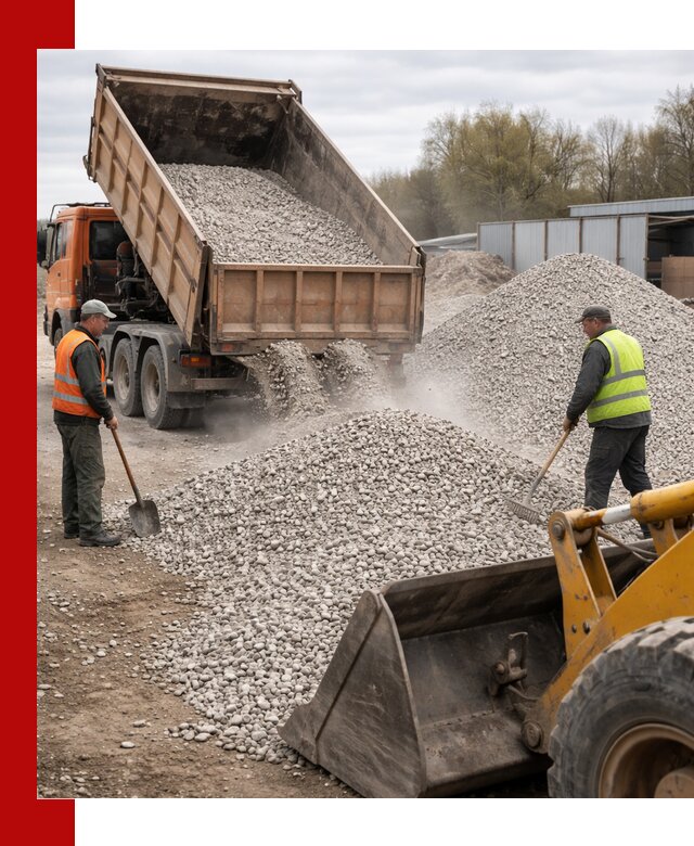 Доломитовый щебень фракции 5-20 с доставкой в Екатеринбурге