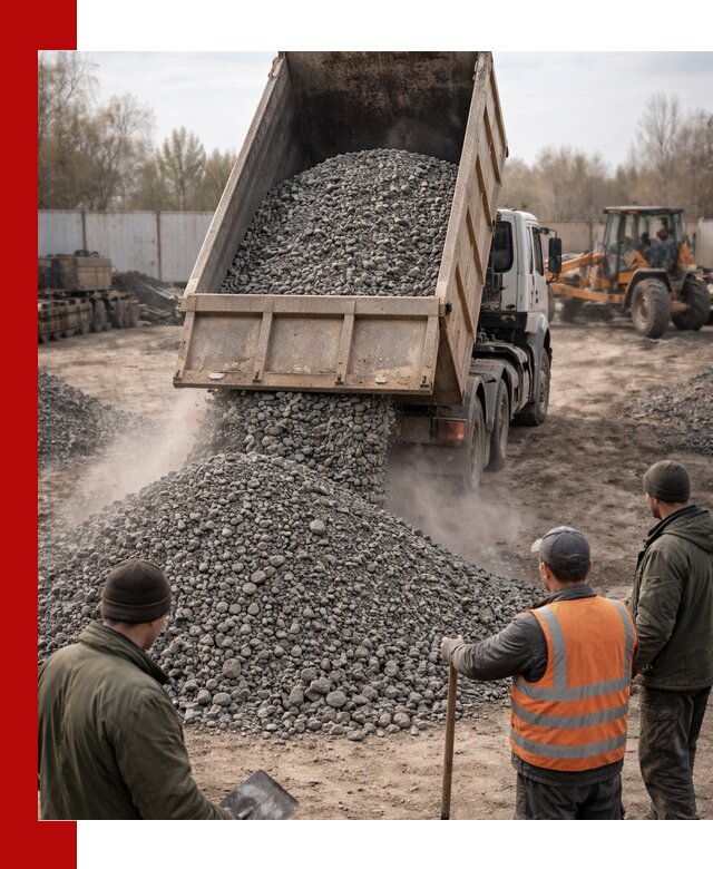Доставка шлакового щебня в удобные сроки по выгодной цене в Екатеринбурге
