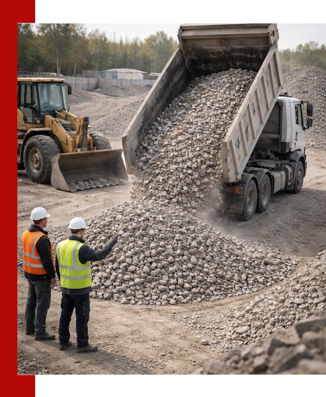 Вторичный щебень фракция 40–70 доставка в Екатеринбурге