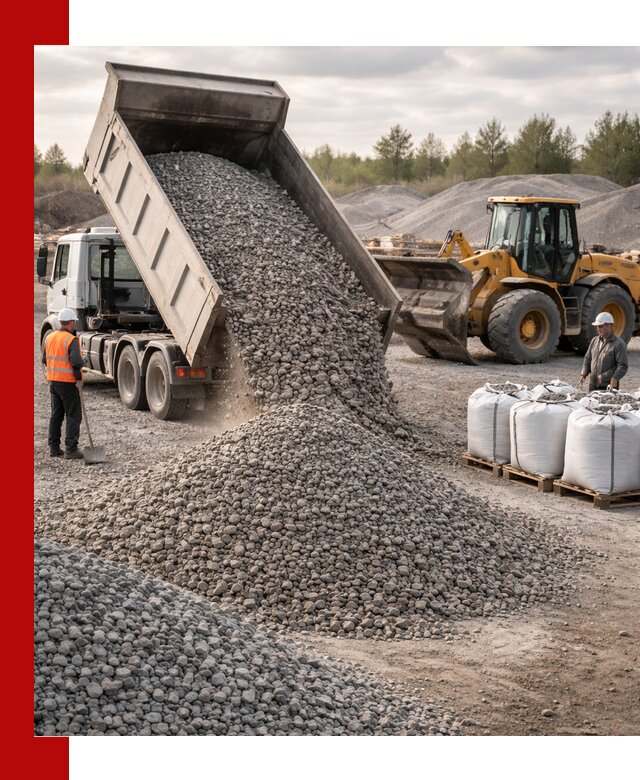 Бетонный щебень фракция 5–20 с доставкой в Екатеринбурге