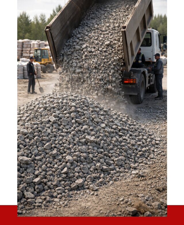 Бетонный щебень фракция 40-70 в Екатеринбурге от 1845 р. ПРОНЕРУДКтр