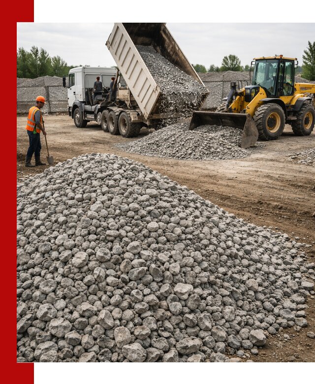 Доставка бетонного щебня фракции 40-70 в Екатеринбурге