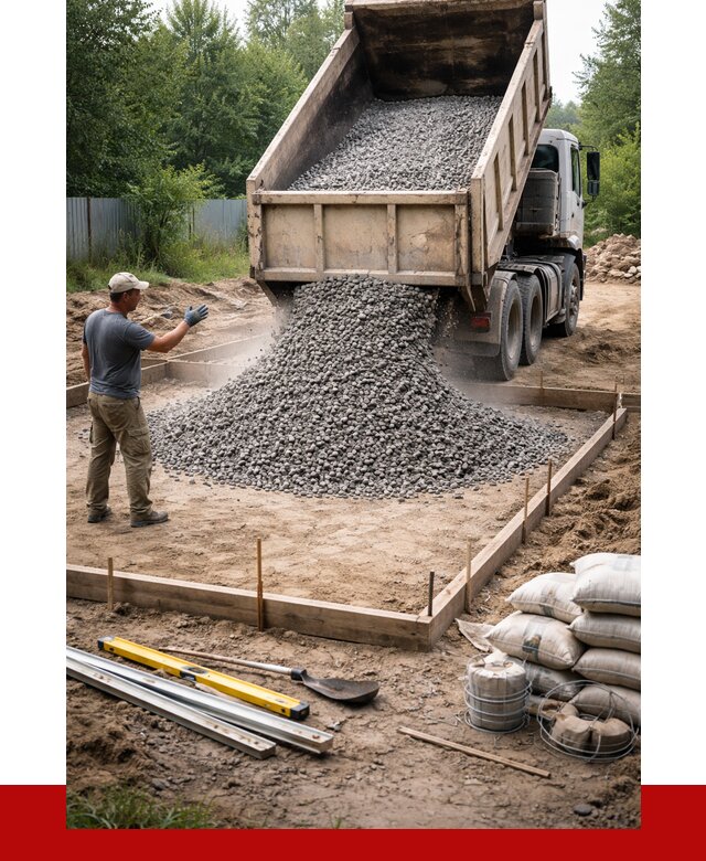 Купить щебень для фундамента в Екатеринбурге от 4612 р. | ПРОНЕРУДКтр