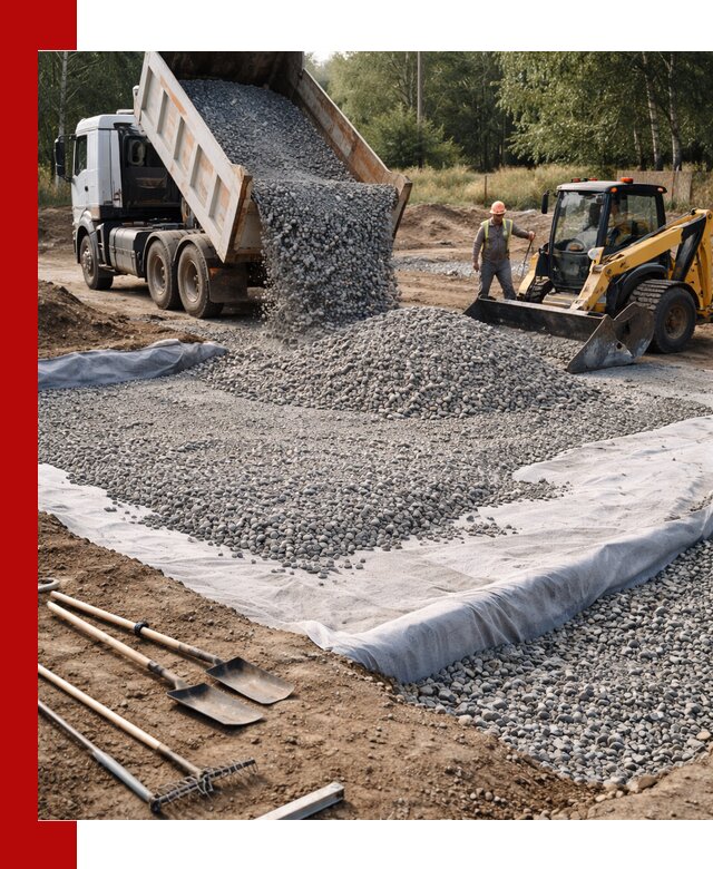 Щебень для фундамента с доставкой в Екатеринбурге