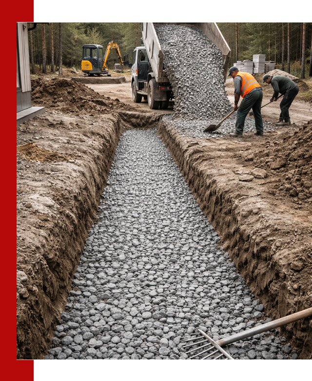 Щебень для дренажа с доставкой в Екатеринбурге высокого качества