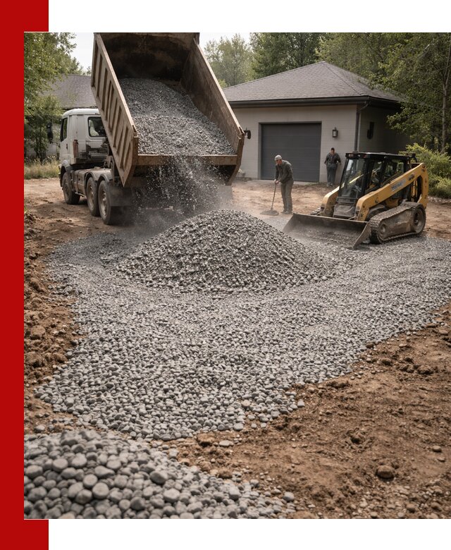 Щебень для парковки в Екатеринбурге: доставка и укладка качественного материала