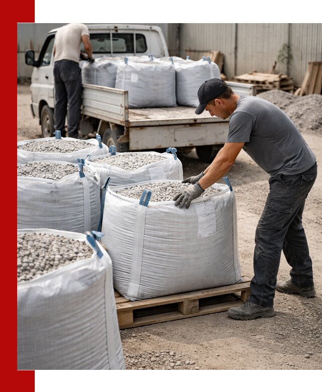 Доставка щебня в мешках по выгодным ценам в Екатеринбурге