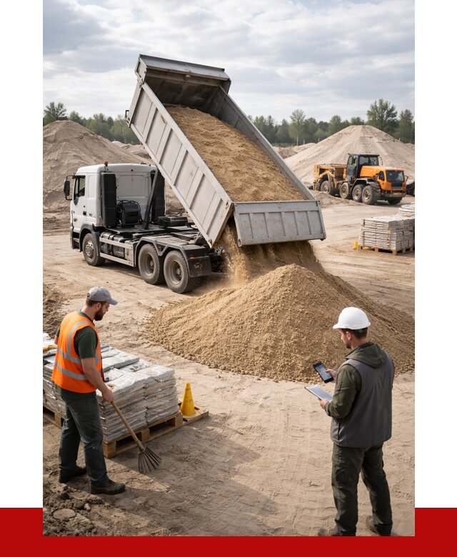Карьерный песок с доставкой в Екатеринбурге от 3690 р. ПРОНЕРУДКтр