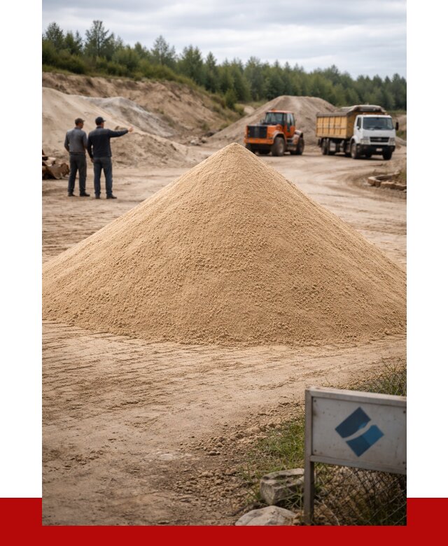 Карьерный песок навалом в Екатеринбурге от 1845 р. | ПРОНЕРУДКтр