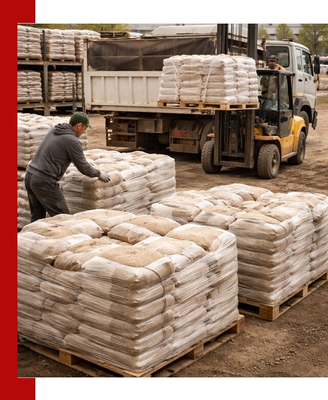 Карьерный песок в мешках с доставкой в Екатеринбурге