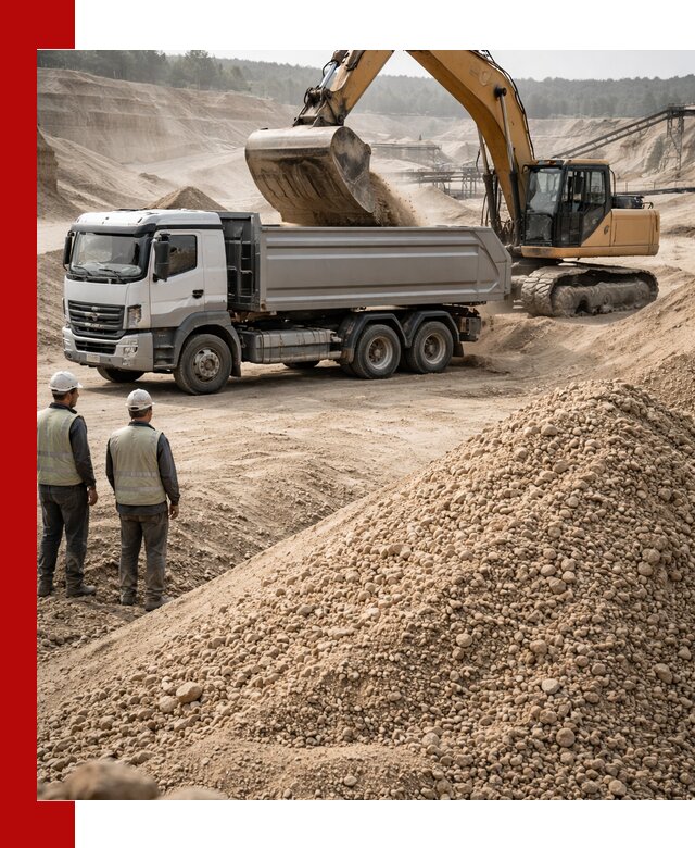 Карьерный крупнозернистый песок с доставкой в Екатеринбурге