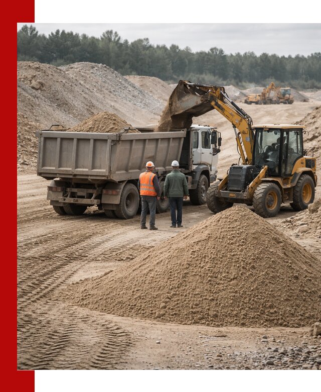 Карьерный среднезернистый песок с доставкой в Екатеринбурге