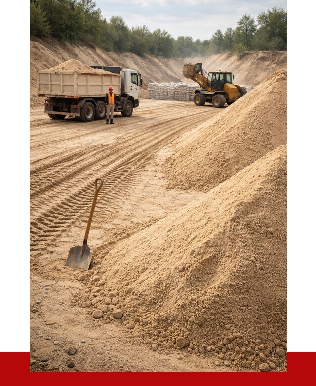 Карьерный песок мелкозернистый в Екатеринбурге от 9224 р. | ПРОНЕРУДКтр