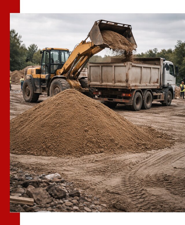 Доставка речного песка навалом в Екатеринбурге быстро и выгодно