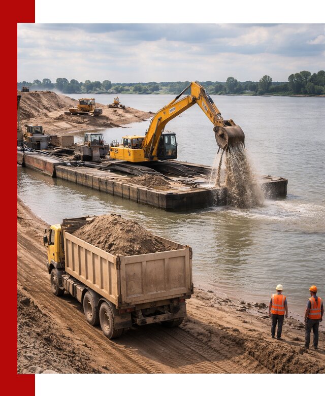 Намывной песок с доставкой в Екатеринбурге оптом и в розницу