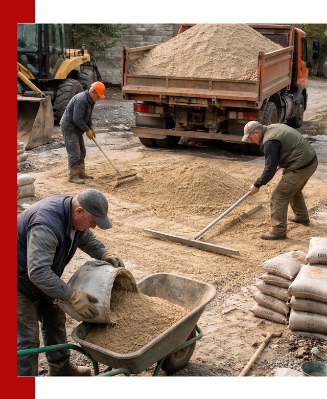 Поставка песка для стяжки в Екатеринбурге с быстрой доставкой