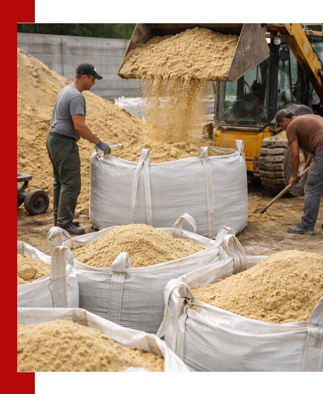 Поставка качественного песка для кладки в Екатеринбурге