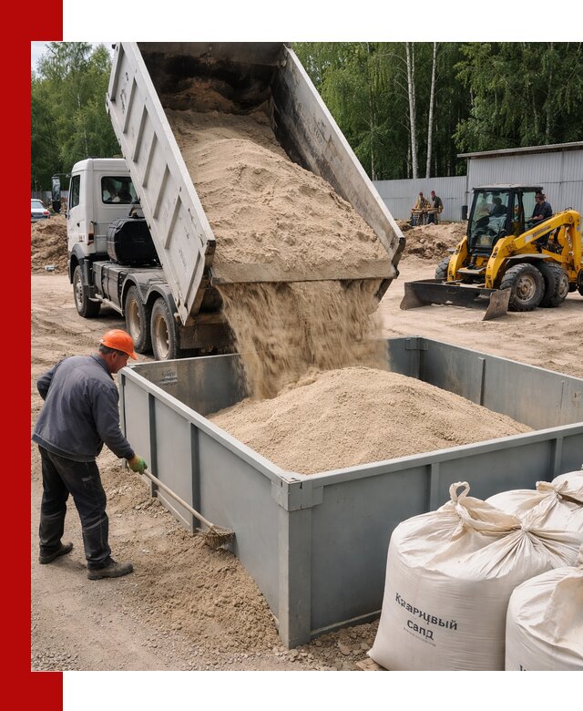 Кварцевый песок для фильтра в Екатеринбурге — доставка и качество