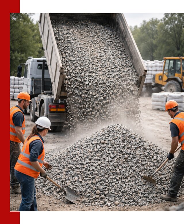 Доставка гравия и камня в Екатеринбурге оптом и в розницу