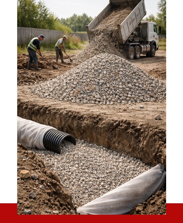 Гравий для дренажа в Екатеринбурге от 2255 р., доставка ПРОНЕРУДКтр