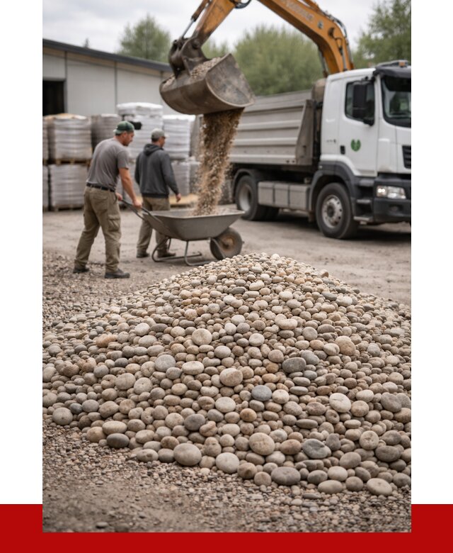 Галька декоративная в Екатеринбурге от 3280 р. за куб | ПРОНЕРУДКтр