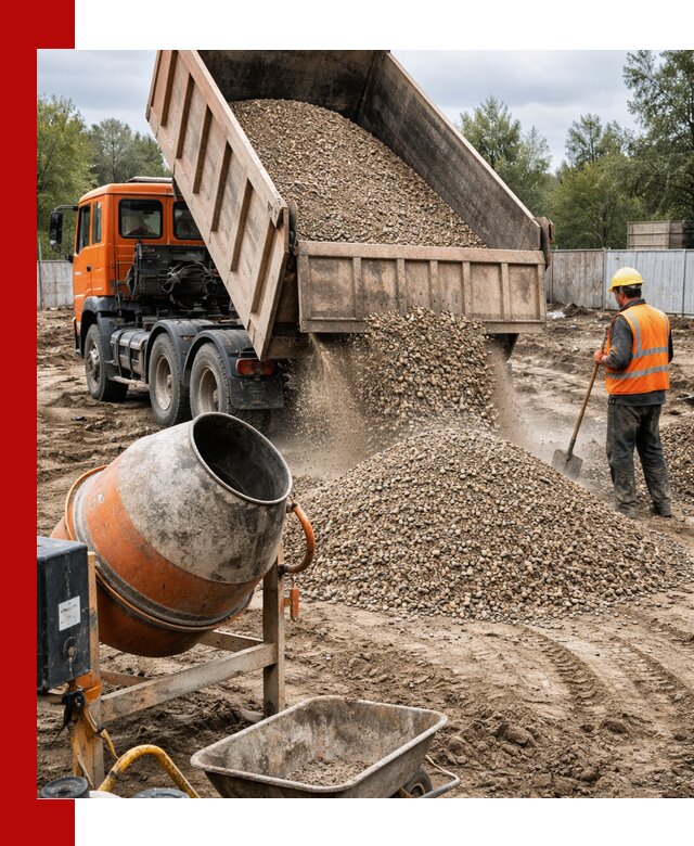 Опгс для бетона с доставкой самосвалом в Екатеринбурге от производителя