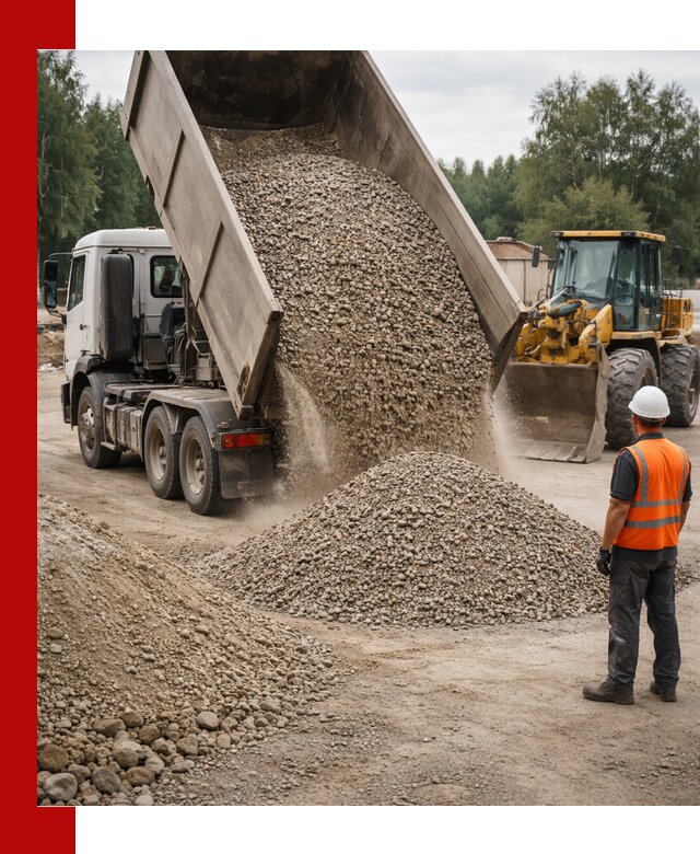 Доставка щпс в Екатеринбурге — щебеночно-песчаная смесь под заборы и дорожки