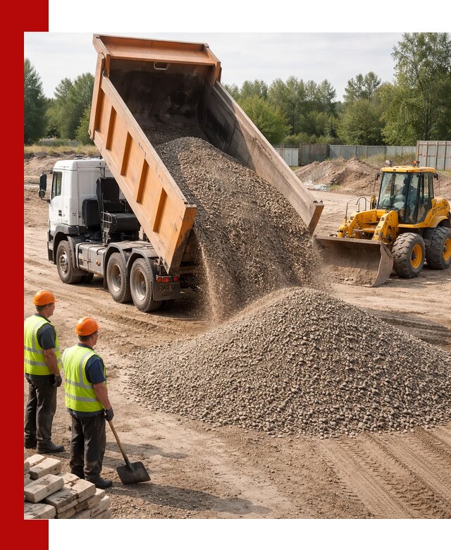 Доставка щебёночно-песчаной смеси ЩПС С7 в Екатеринбурге
