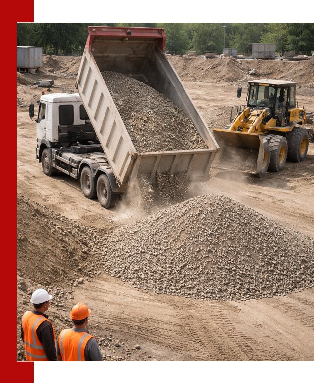 Щебень с песком (ЩГПС С2) с доставкой в Екатеринбурге