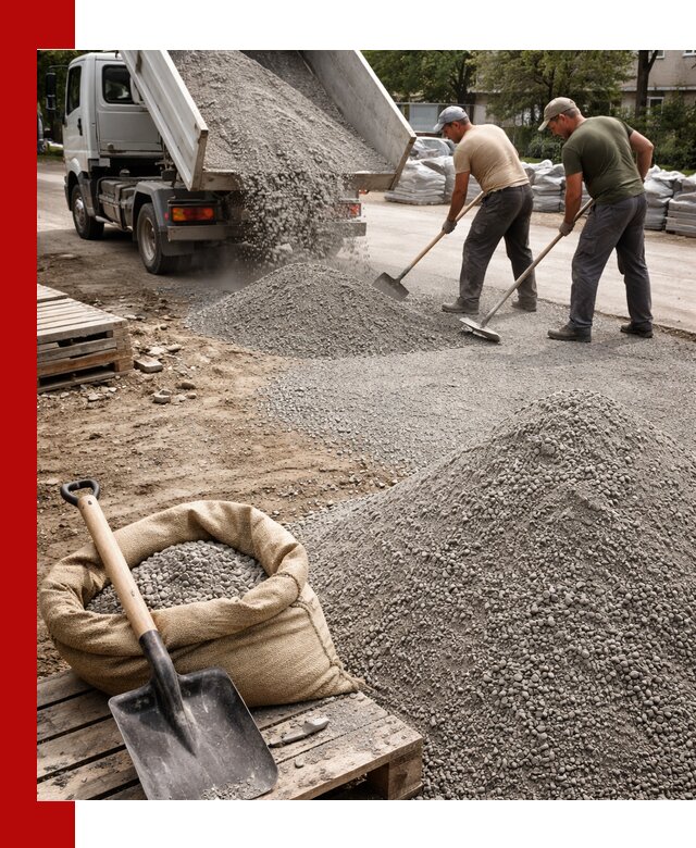 Отсев для тротуарной плитки в Екатеринбурге — доставка и укладка