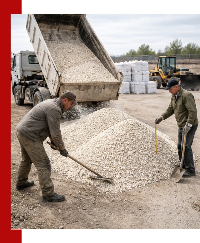 Мраморная крошка с доставкой и разгрузкой в Екатеринбурге