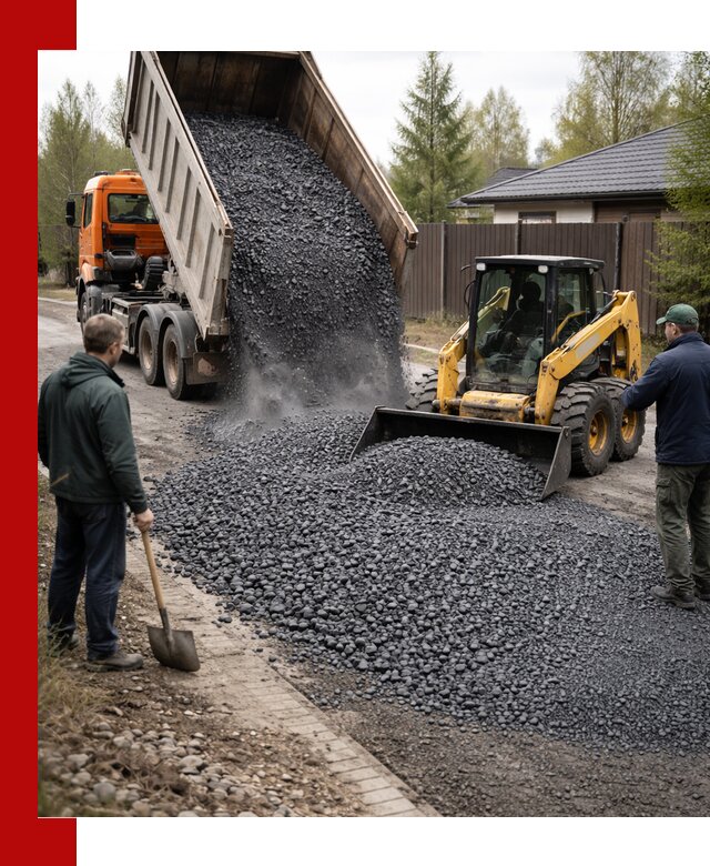 Крошка габбро с доставкой в Екатеринбурге для строительных работ