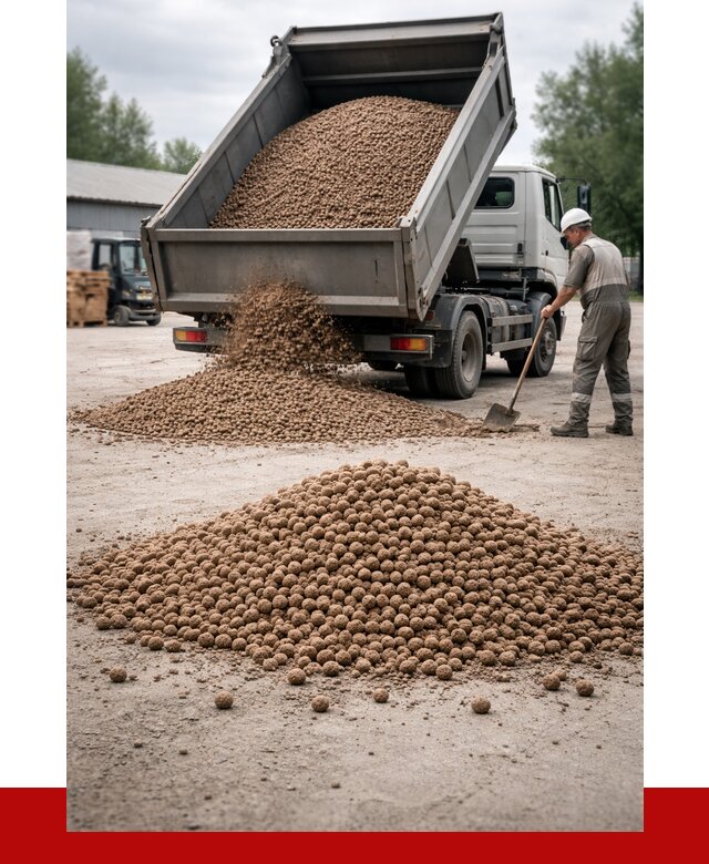 Керамзит с доставкой в Екатеринбурге от 4305 р. за м3 | ПРОНЕРУДКтр