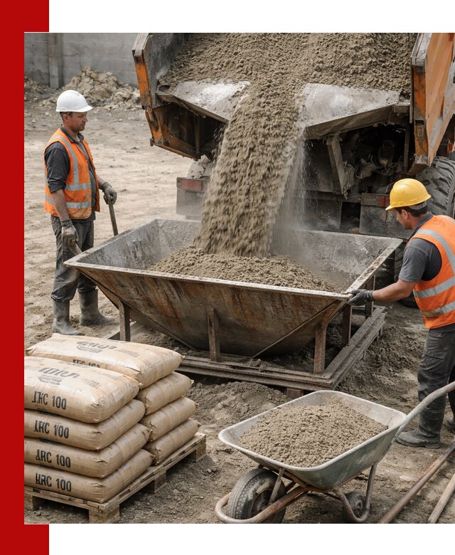 Доставка цементно-песчаной смеси М100 в Екатеринбурге