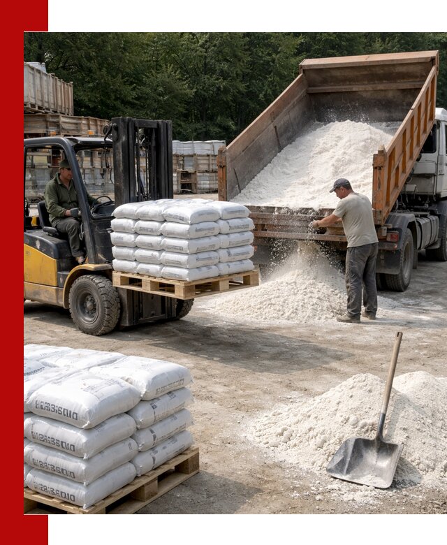 Доставка строительной извести оптом и в розницу в Екатеринбурге