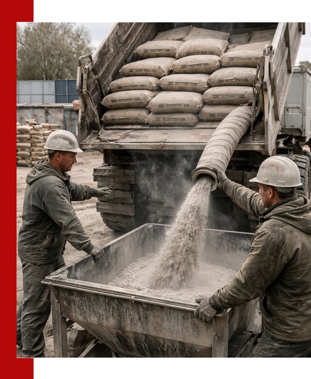 Доставка цемента М400 в Екатеринбурге оптом и в розницу