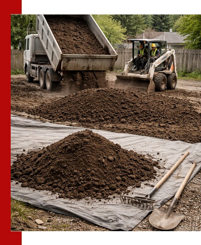 Грунт для отсыпки участка с доставкой в Екатеринбурге