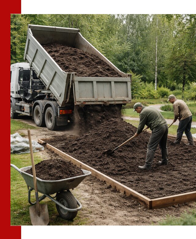 Доставка грунта для озеленения и благоустройства в Екатеринбурге